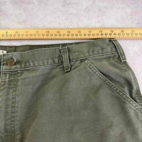 Carhartt Pants Men's 42x32 (Act 40x30) B11 MOS Dungaree Carpenter Canvas Read - Picture 9 of 10